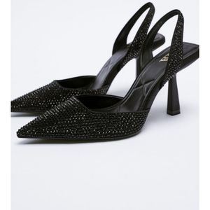 ZARA  shimmery slingback heels brand new